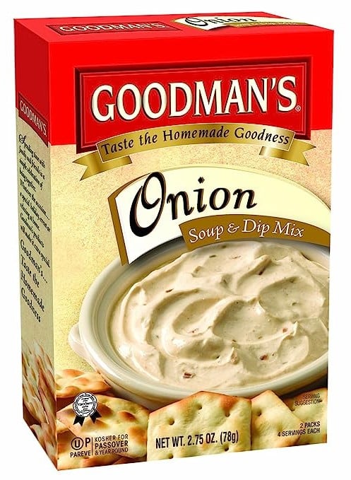 Goodman's Gluten-Free Onion Soup & Dip Mix product packaging