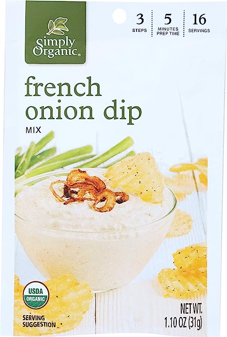 Simply Organic Gluten-Free French Onion Dip Mix packet