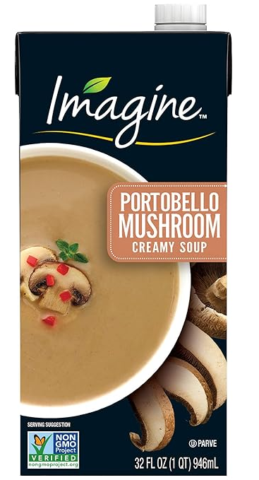 Imagine Portobello Mushroom Cream Soup product package. 