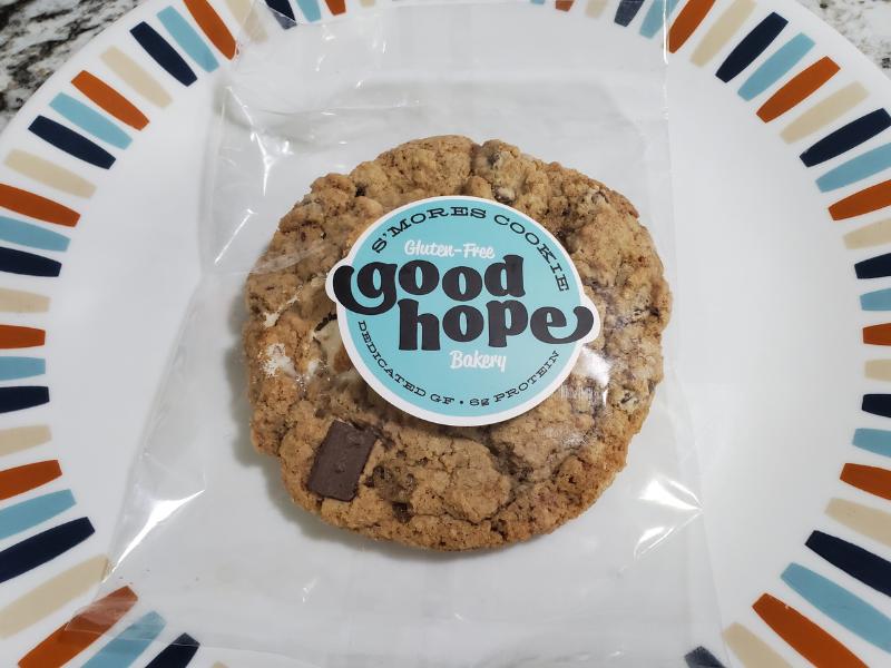Good Hope Bakery Gluten-Free S'Mores Cookie in its packaging.